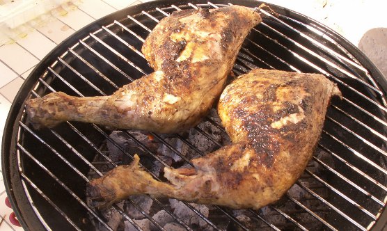 cooked barbecue chicken