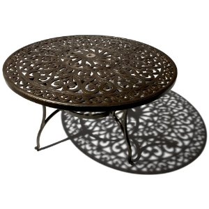 Strathwood St. Thomas Cast Aluminum Round Dining Table 